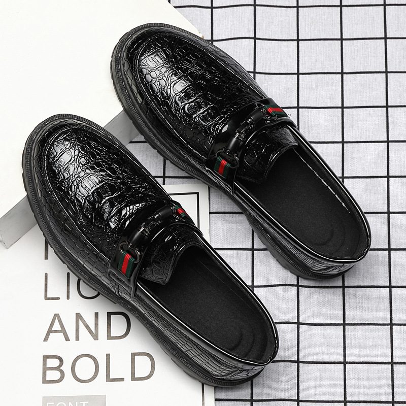 Sommer Menns Fritidskjolesko Slip On Herresko Doudou Sko Høst Trendy Loafers