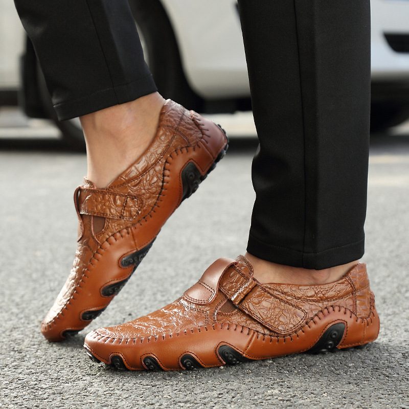 Store Størrelse 48 Erter Sko Menns Formelle Sko Fritidssko Trendy Skinn Herresko Sklisikre