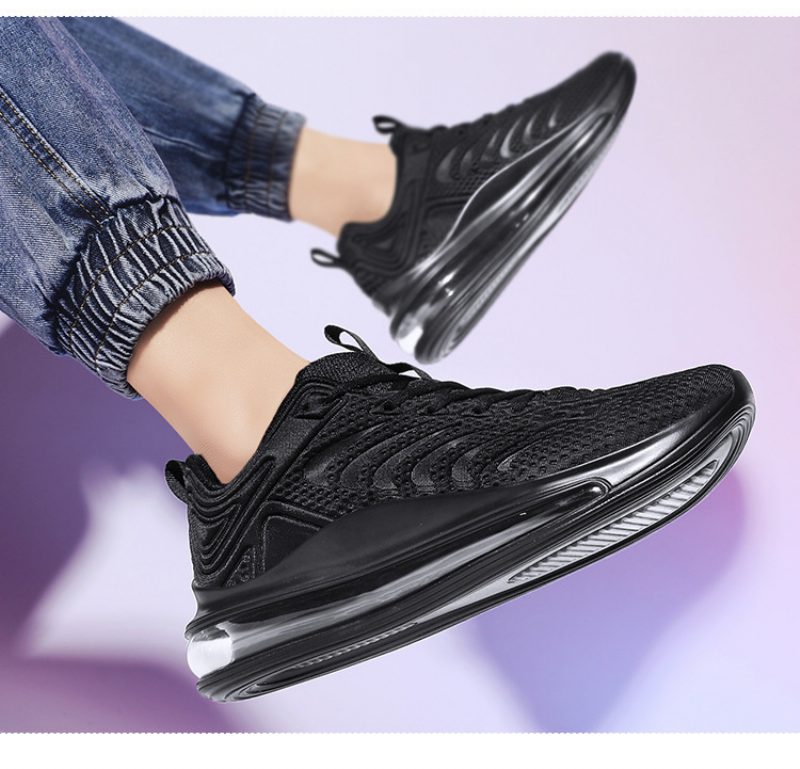 Vår Og Høst Herresko 2024 Trendy Sportssko For Menn Flyweave Uformell Cool Air Cushion Sko