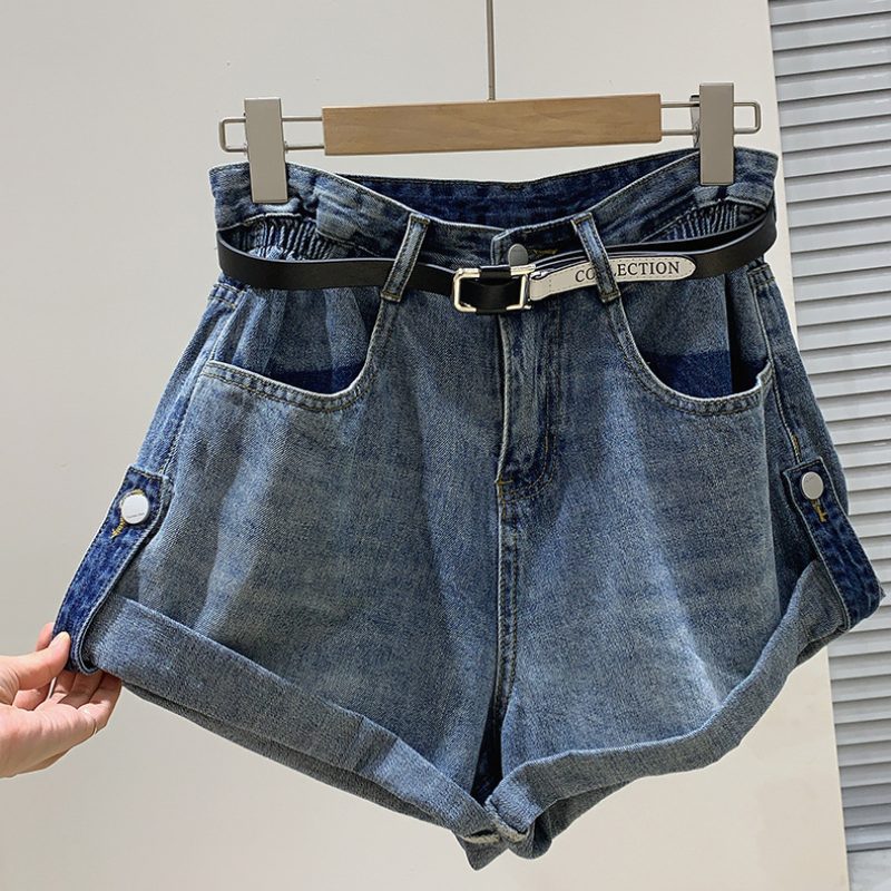 Dameshorts Med Høy Midje Sommerkjole Hem