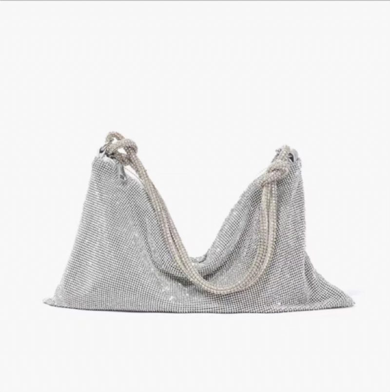 2024 Ny Dameveske Rhinestone Bag Én Skulder Bankett Underarm Bag Diamant Håndveske