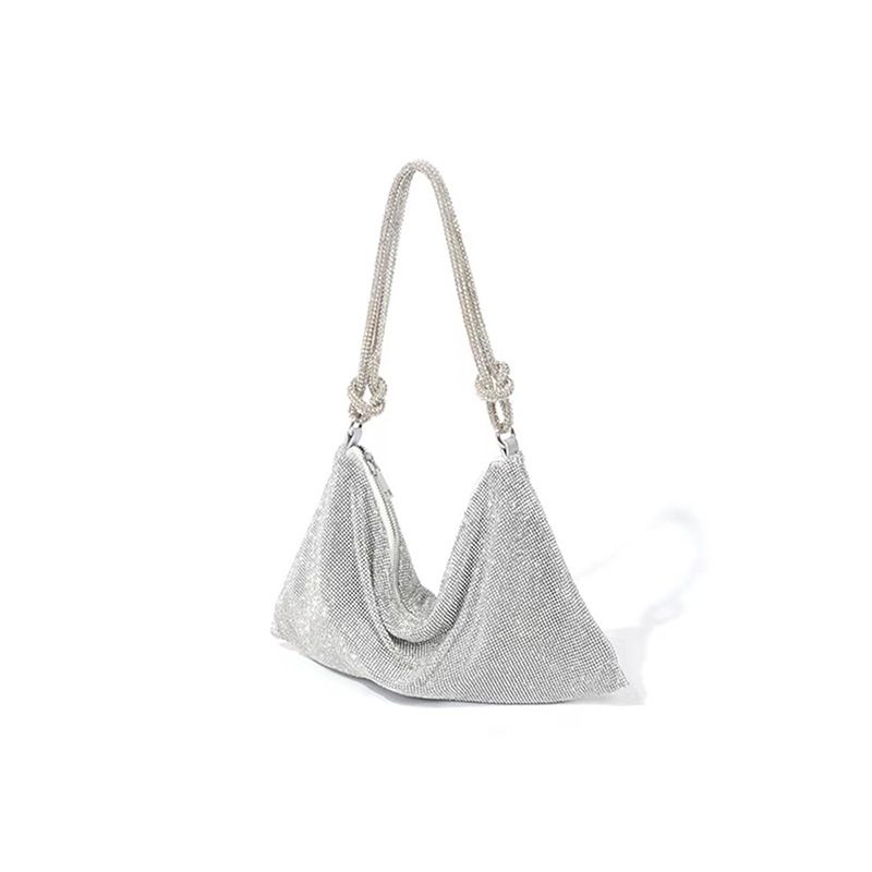 2024 Ny Dameveske Rhinestone Bag Én Skulder Bankett Underarm Bag Diamant Håndveske