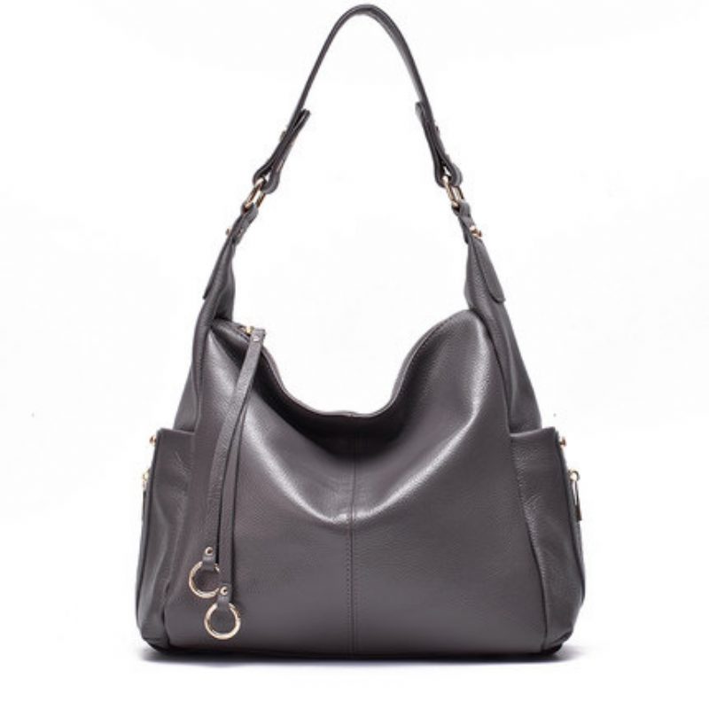2024 Ny Lær Dameveske Skulderveske Uformell Storveske Dame Skinn Messenger Bag