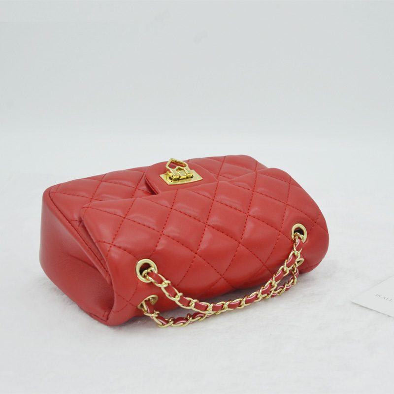 Barnas 2024 Våren Trendy Mini Liten Veske Messenger Bag For Barn Rhombus Check Skulder Kjede