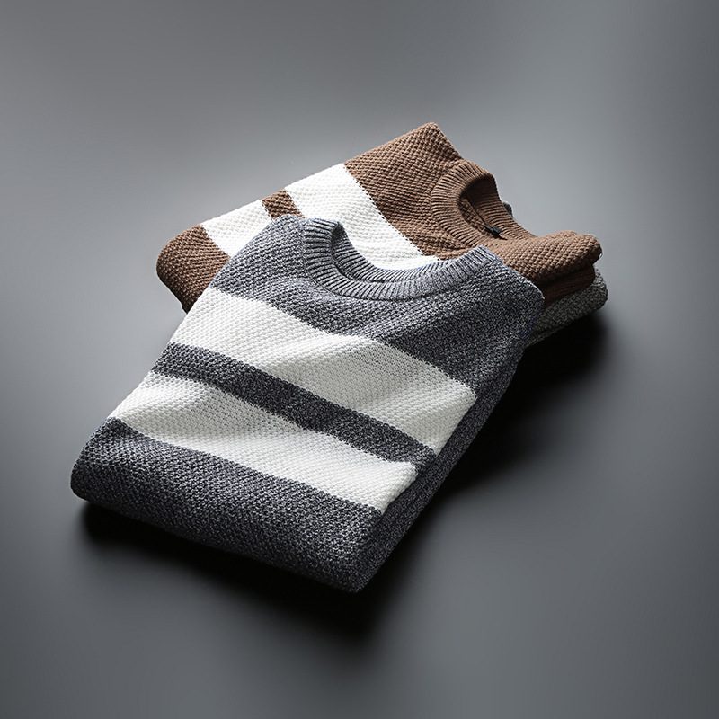 Genser For Menn Ren Bomull Business Uformell Tykk Del Slim Fit Varm