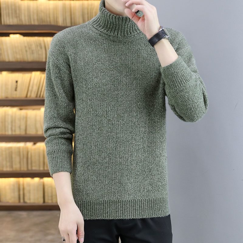 Halv Turtleneck Genser For Menn Tykk Trendy Kjekke Varme Topper