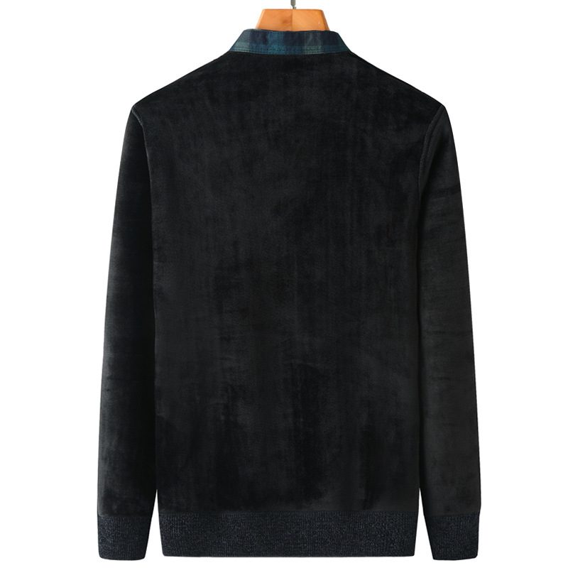 Herregenser Fake To Pieces Pluss Fleece Tykk Varm Topp Løs