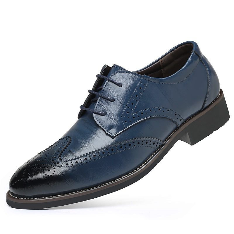 Brogue Sko Utskårne Menns Business Formell Kjole Sko Nye Pustende Trendy Plus Size Herresko