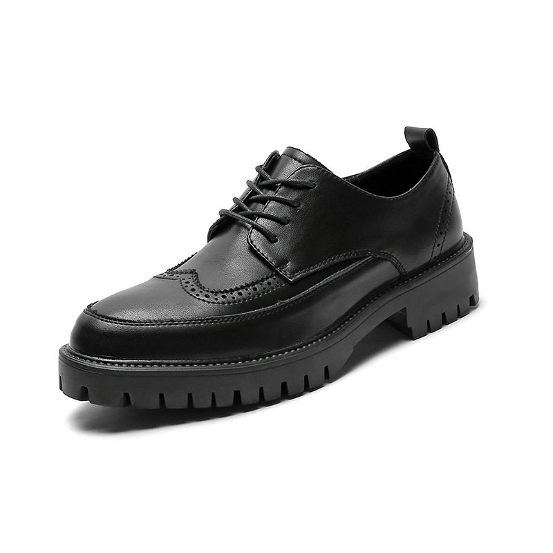 Dress Sko Herre Brogue Sko Uformell Trendy Business Kjole Indre Høyde Øke Ungdoms Bryllup Sko