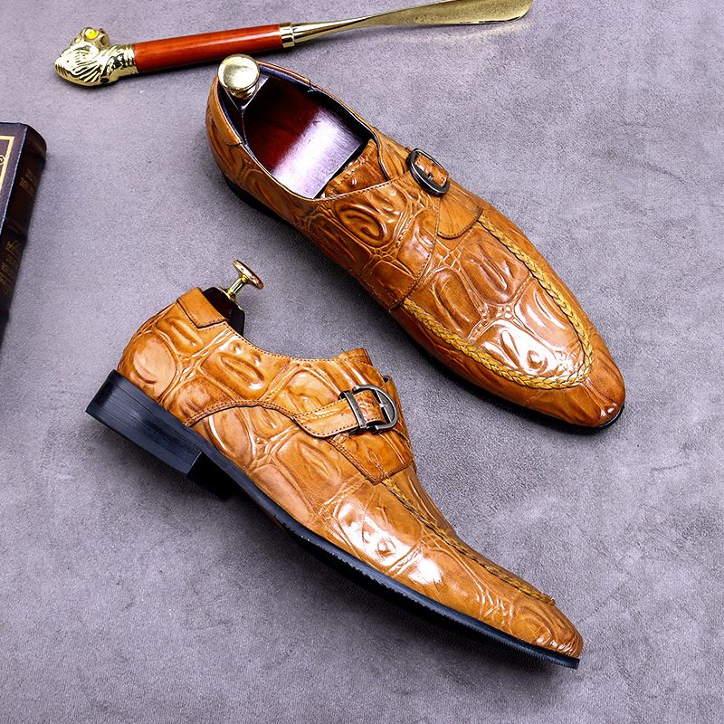 Menns Spisse Sko Business Dress Sko Brogue Sko Retro Gentleman