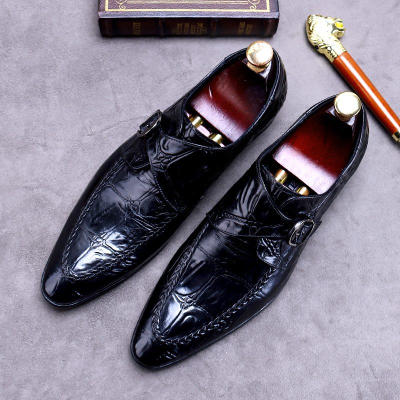 Menns Spisse Sko Business Dress Sko Brogue Sko Retro Gentleman