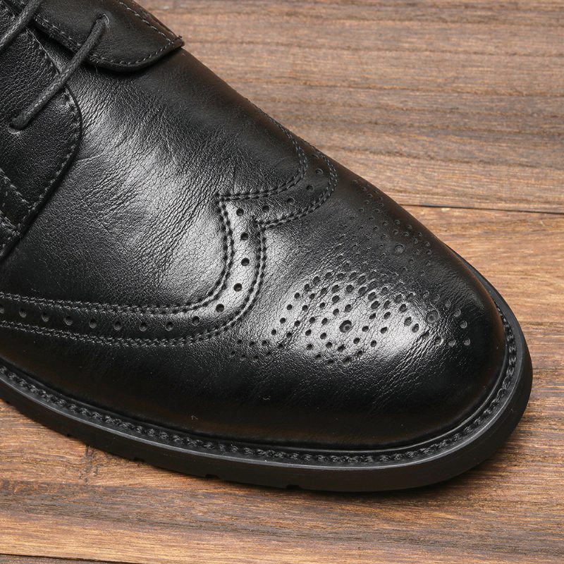 Plus Size Men's Brogues Business Sko Komfortable Moccasin Classic Dress Sko Graverte Shoes Derby