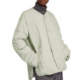 Dame Dunjakke Snøring Casual Coat Warm