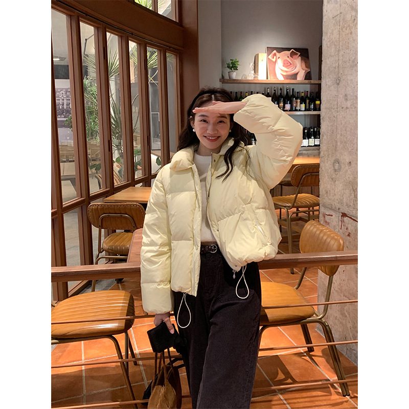 Lapel Dunjakke Dame Fluffy Warm Jacket
