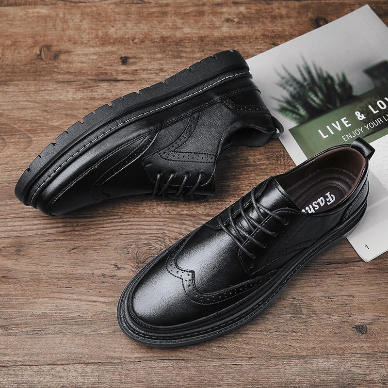 Spring Brogue Sko Fritidskjole Sko Herre Skinn Bilsøm Mote Forretningskjole Kjole Sko Herresko