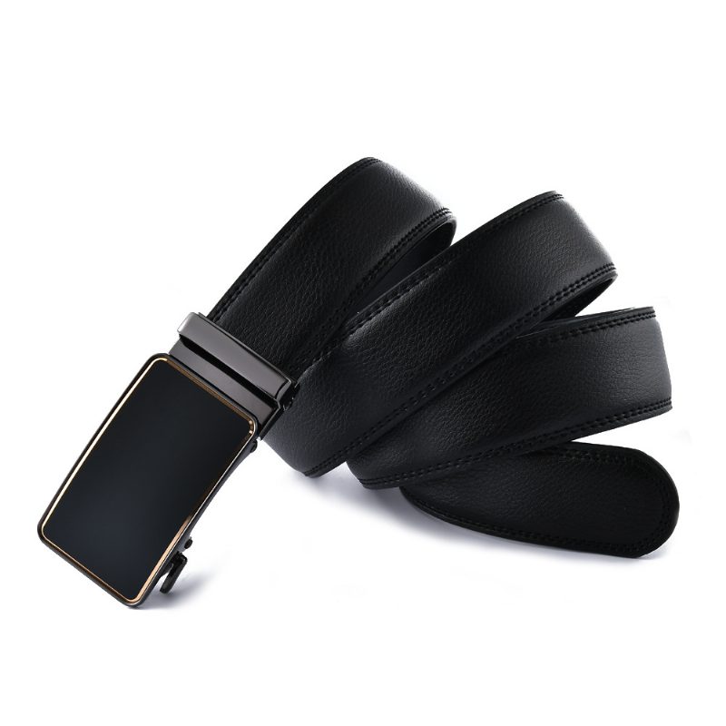 Belte Menns Nye Motetrend Skinn Automatisk Spenne Ungdom Business Casual Buksebelte