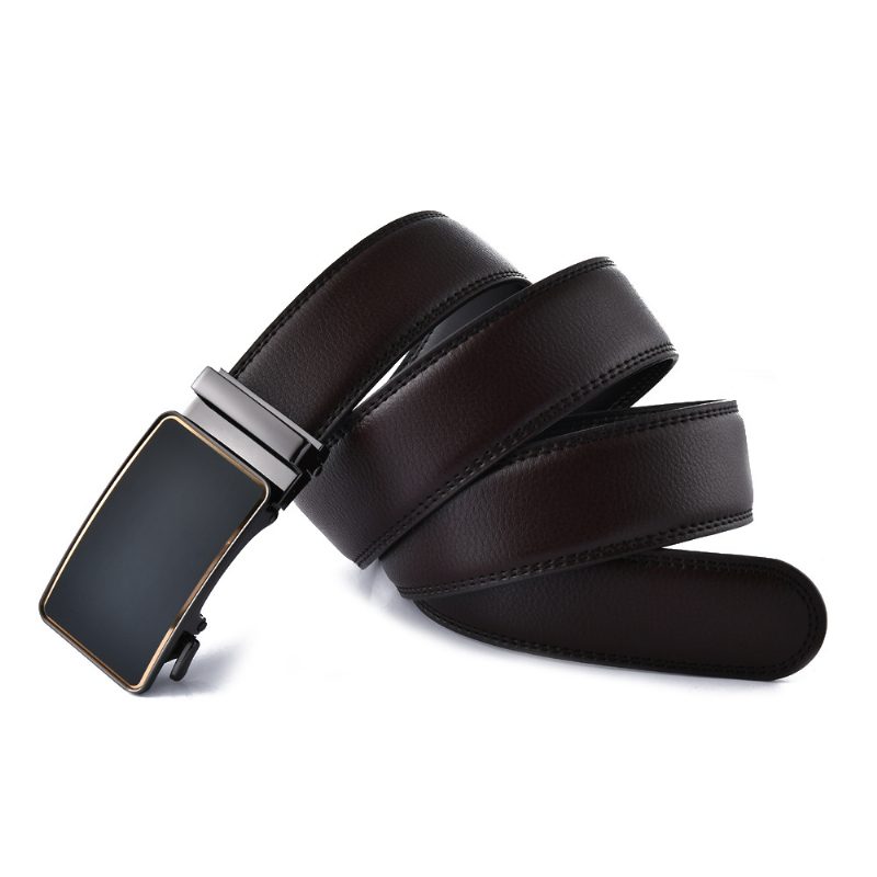 Belte Menns Nye Motetrend Skinn Automatisk Spenne Ungdom Business Casual Buksebelte