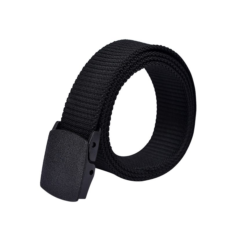Herrebelte Nylon Canvas Flettet Belte Sikkerhetssjekk Ikke-magnetisk Ikke-metall Ikke-irriterende Tøybelte