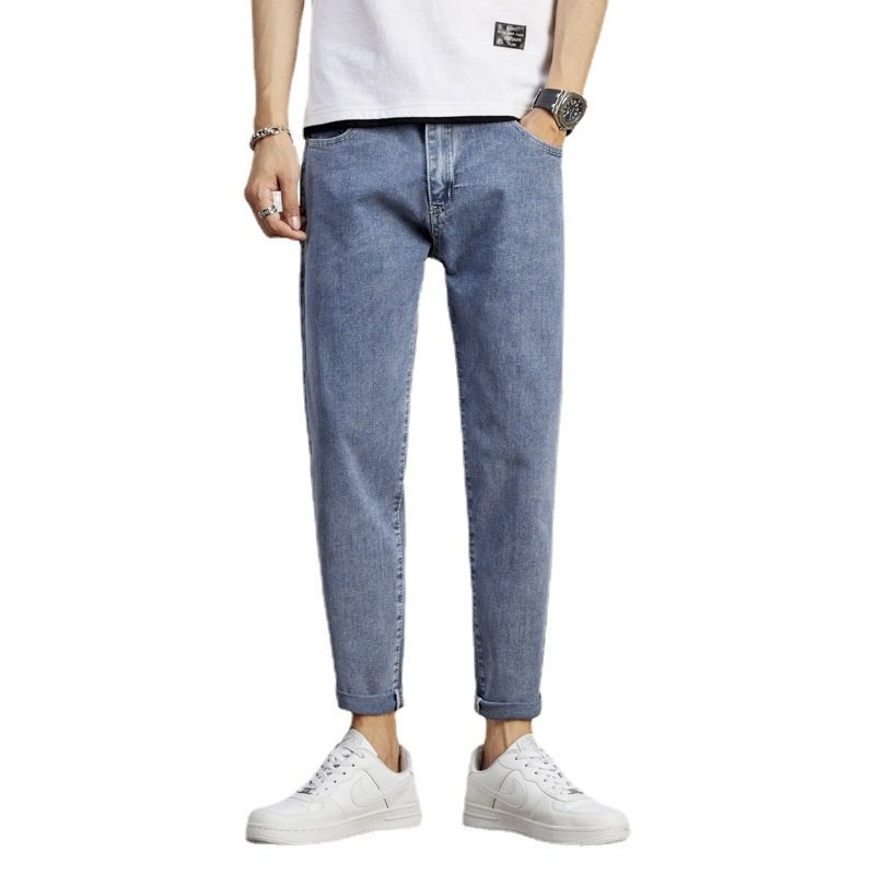 Jeans Menn Rett Løs Nine Points Casual