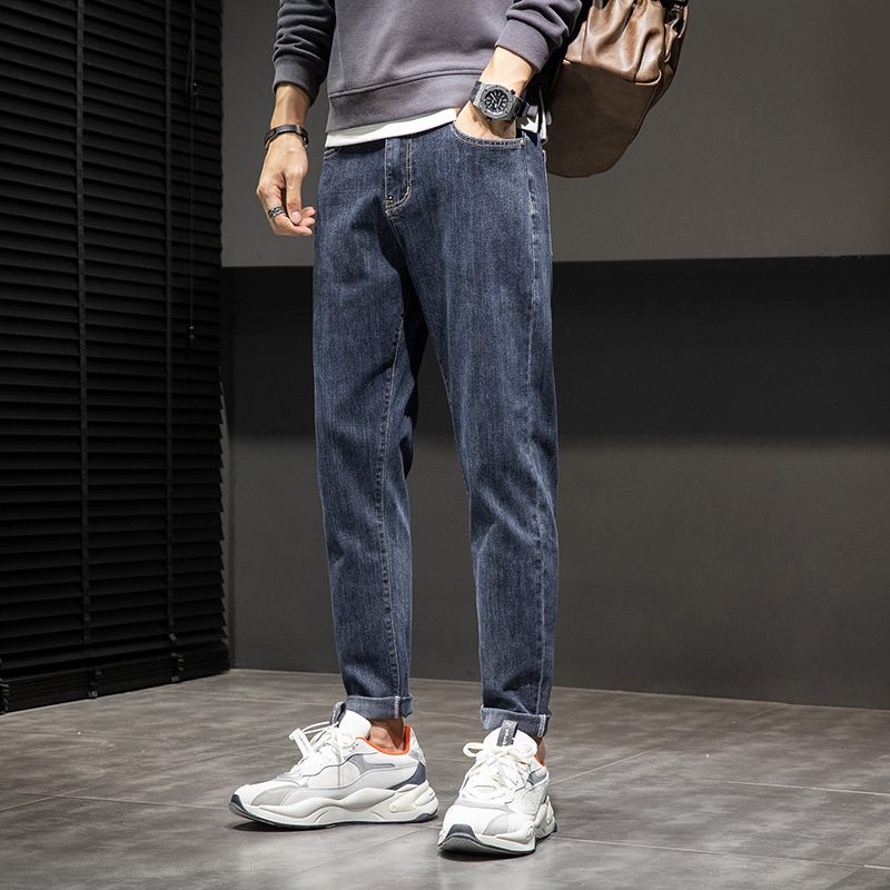Jeans Menn Rett Løs Nine Points Casual