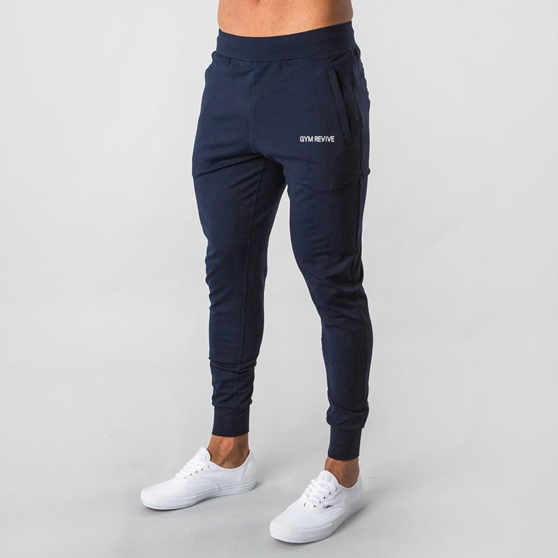 Joggebukse Herrebukser Elastisk Slim Fit Små Føtter