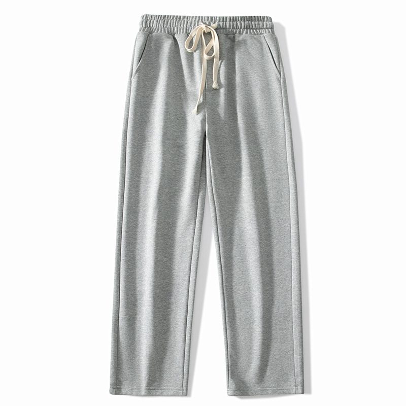 Wide Leg Drapere Rett Casual Bukser Menn