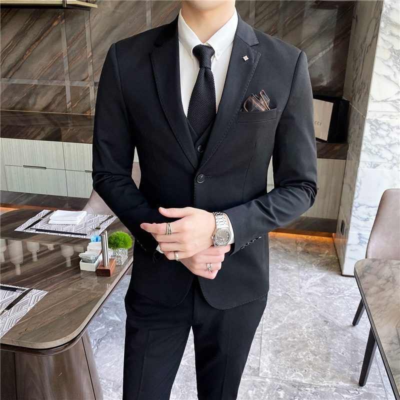 Dress For Menn Tredelt Mote Profesjonell Formell Forretningskjole