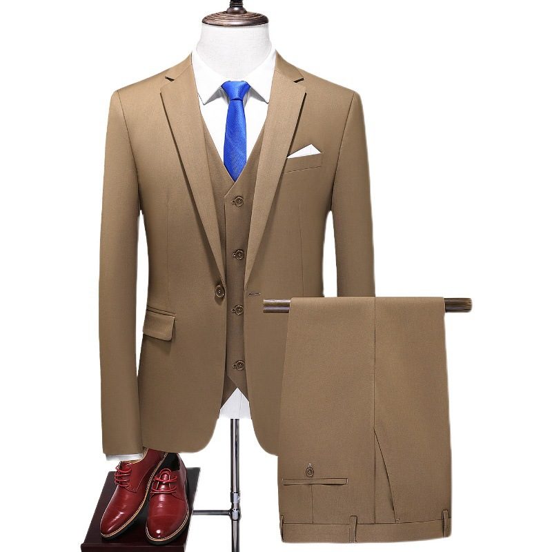 Herredress Tredelt Dress Ensfarget Business Professional