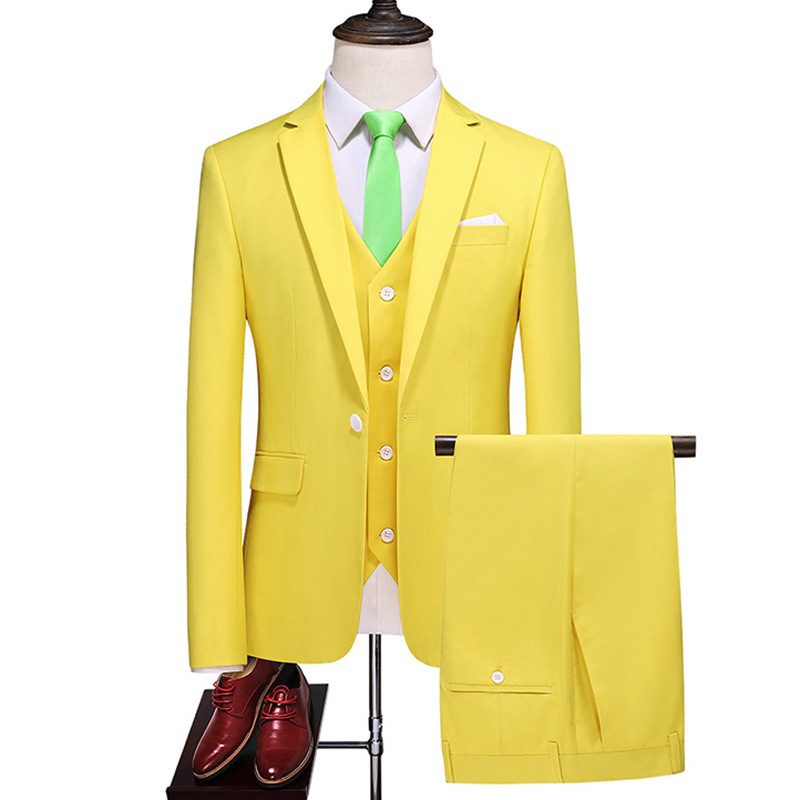 Herredress Tredelt Dress Ensfarget Business Professional