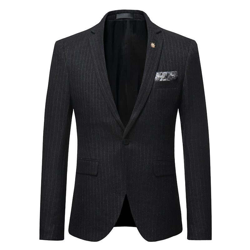 Passer Kjekke Striper For Menn Slim Fit Todelt Sett