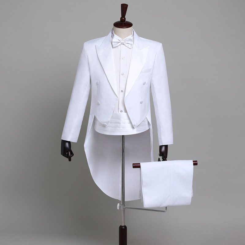 Smoking Menn Dress Slim Fit Kjole Scenen
