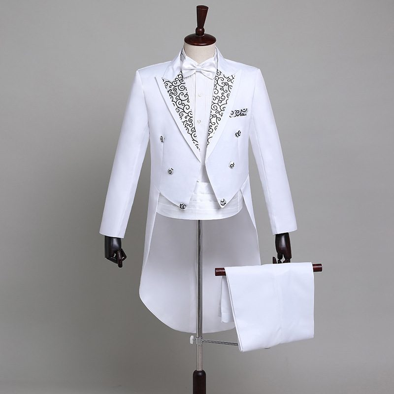 Smoking Menn Dress Slim Fit Kjole Scenen