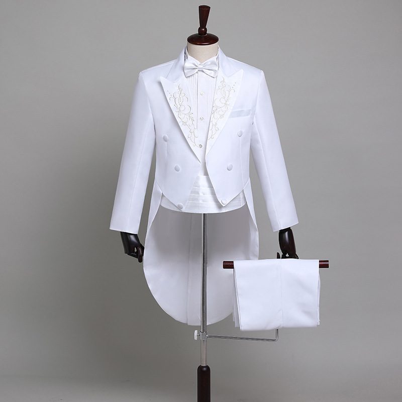 Smoking Menn Dress Slim Fit Kjole Scenen