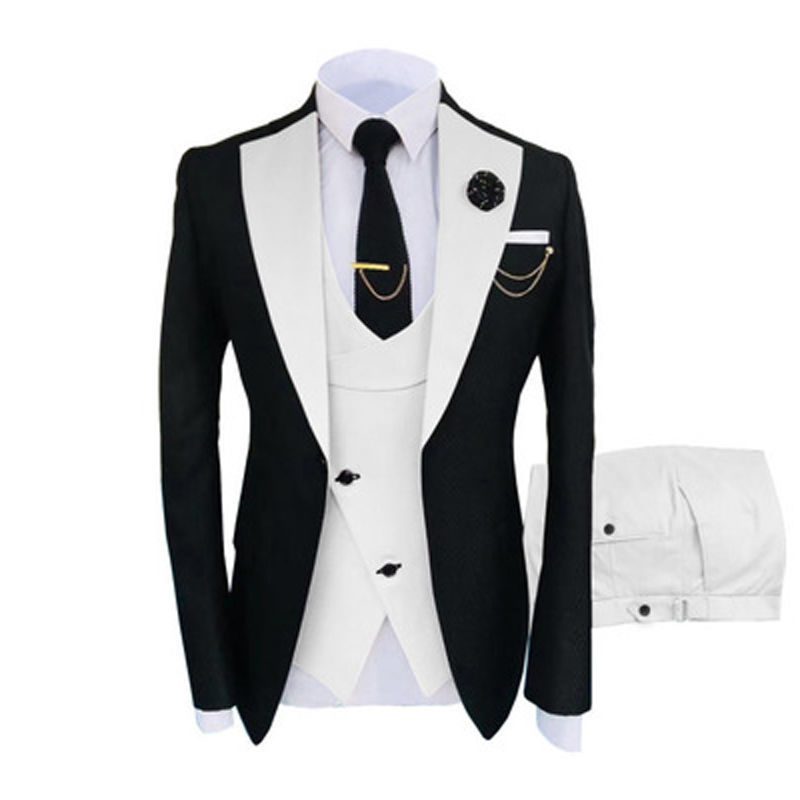 Tredelt Dress Menns Business Casual Kjole Profesjonell Formell Slitasje