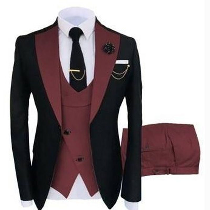 Tredelt Dress Menns Business Casual Kjole Profesjonell Formell Slitasje