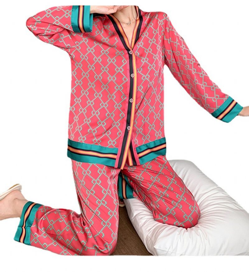 Pyjamassett For Kvinner Loungewear V-hals