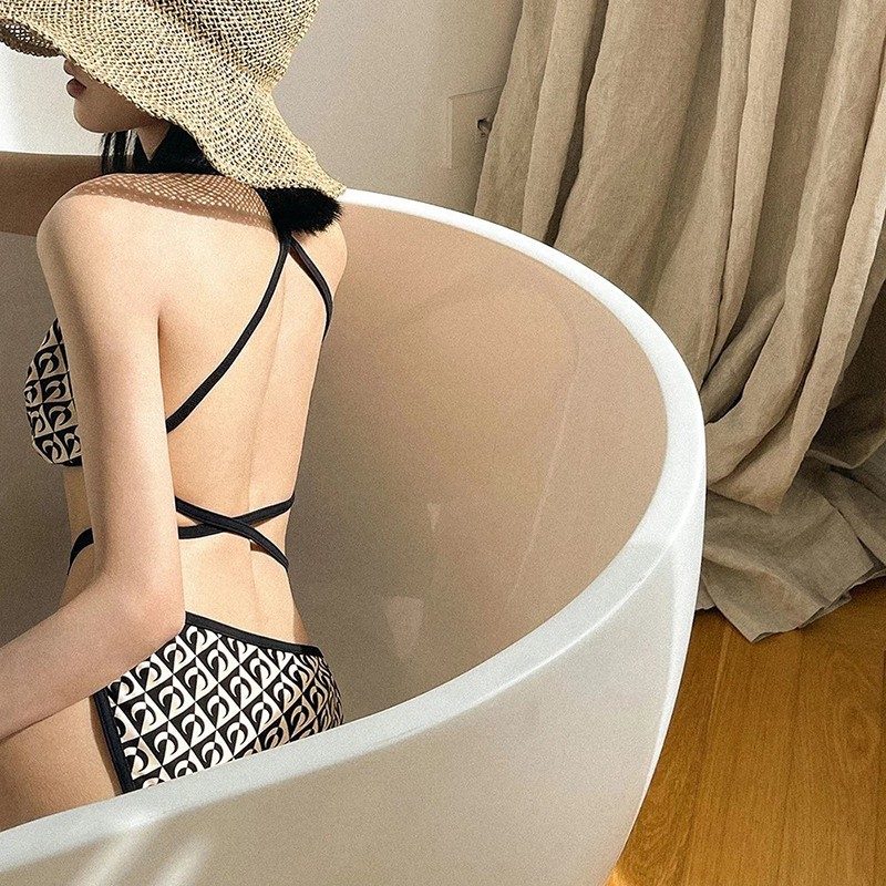 Badedrakt Kvinner 2024 Sexy Todelt Hot Girl Bikini Boble