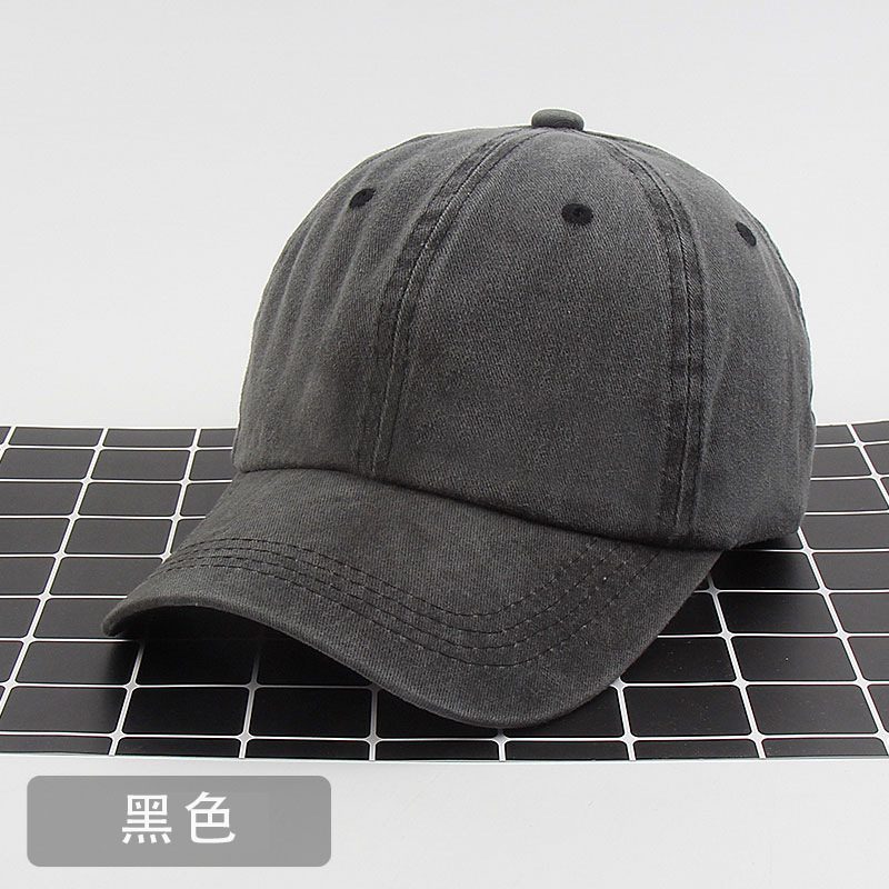 Bomull Laget Gammel Baseball Cap Tilpasset Denim Peaked Cap Street Høst Vinter Lue Kvinnelig Utskrift