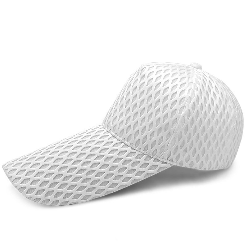 Langbremmet Herrehatt Sommerbaseballcaps Damesolhatt Med Stor Brem Pustende Hel Nettinghette