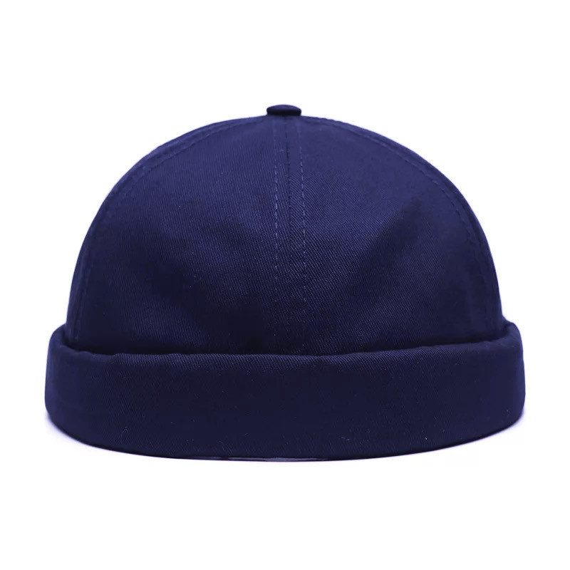 Lue Jente Høst Og Vinter Sjømann Utleier Lue Retro Melon Hud Lue Ensfarget Lue